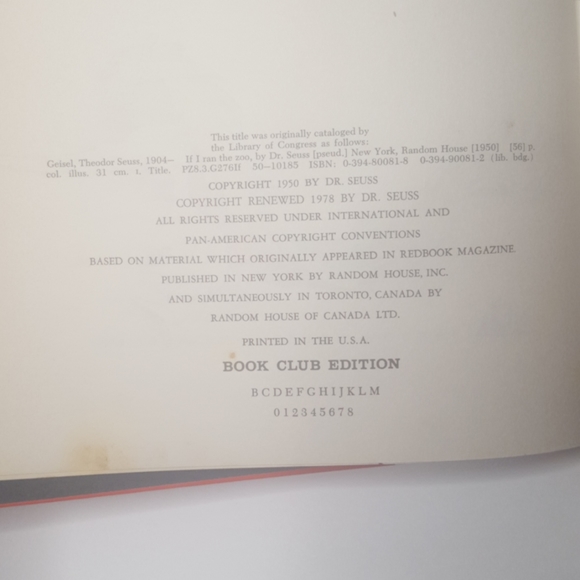 Vtg Dr. Seuss If I Ran The Zoo Hardcover Book - Picture 4 of 14